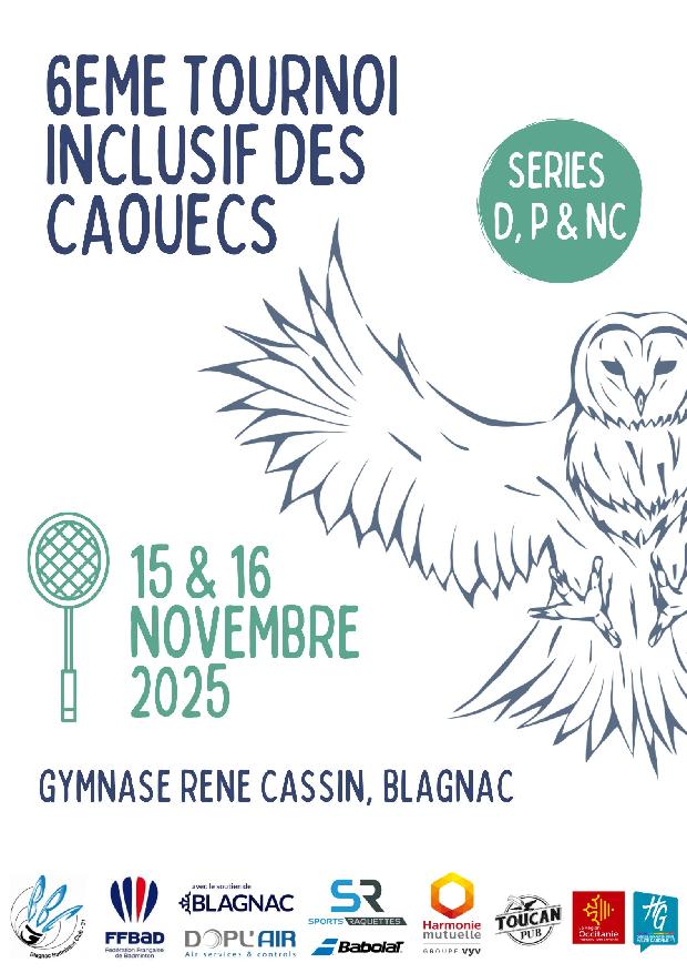 6ème Tournoi Inclusif des Caouecs - D, P, NC